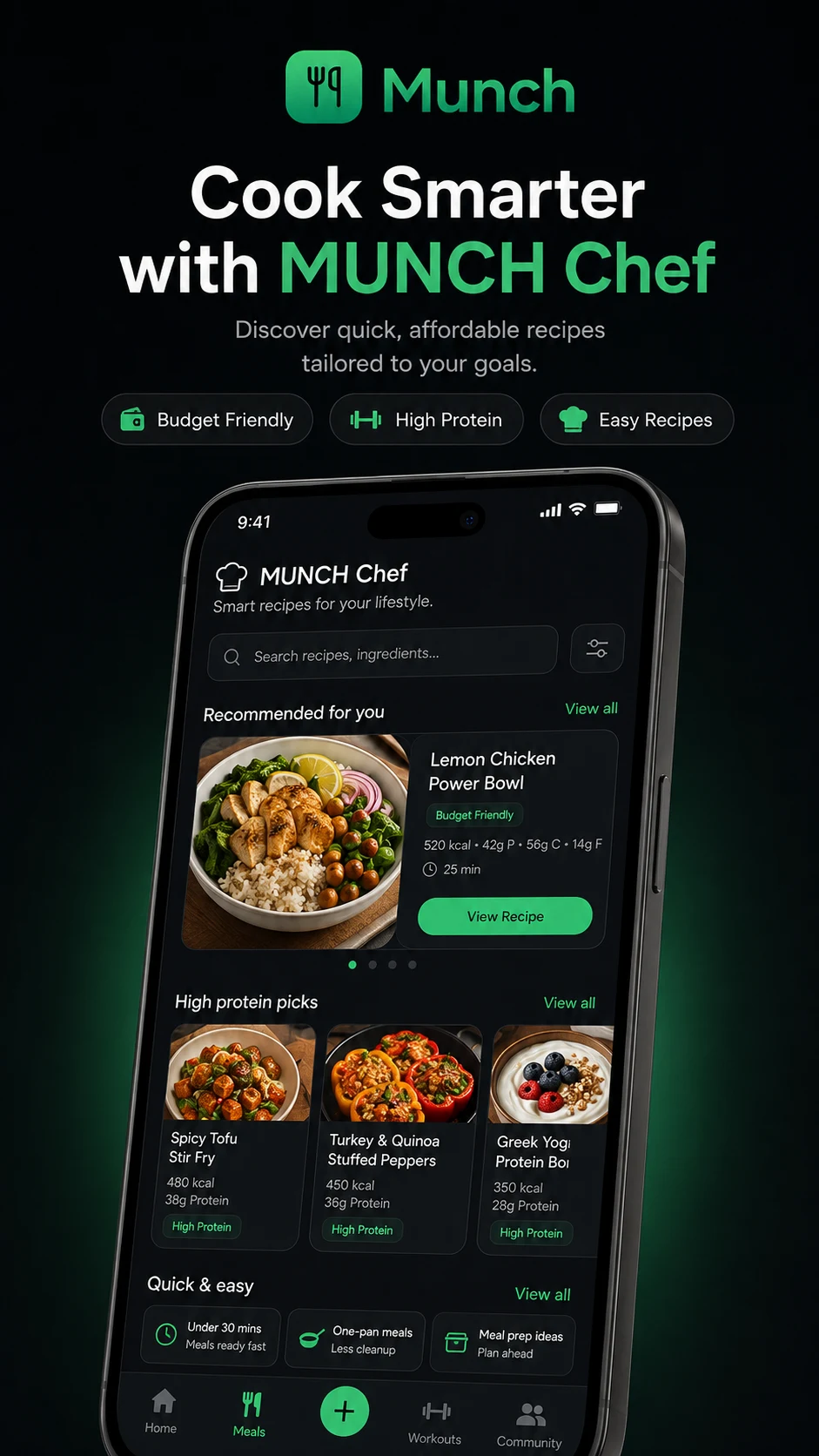 MUNCH: AI Lifestyle Planner screenshot