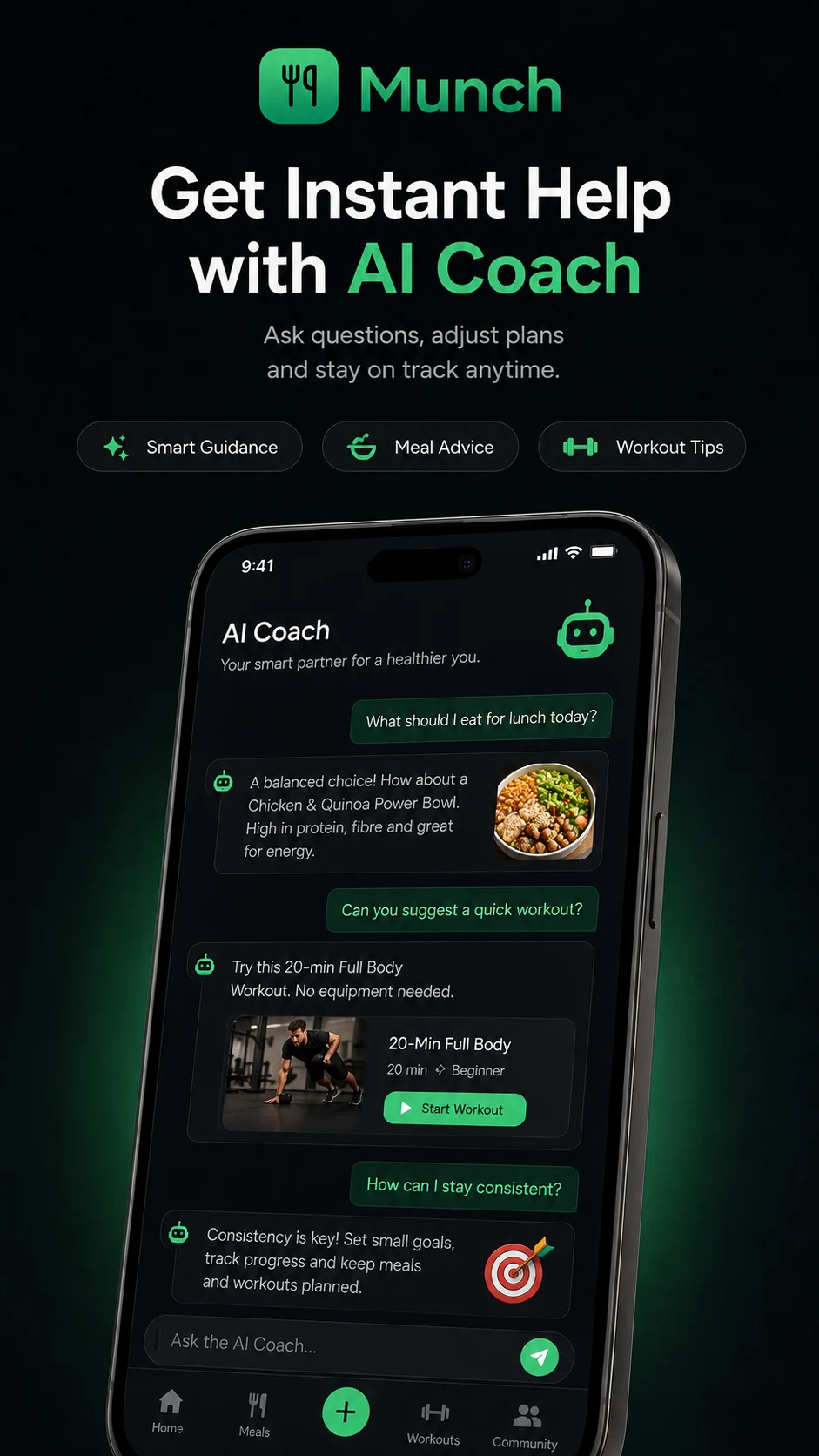 MUNCH: AI Lifestyle Planner screenshot