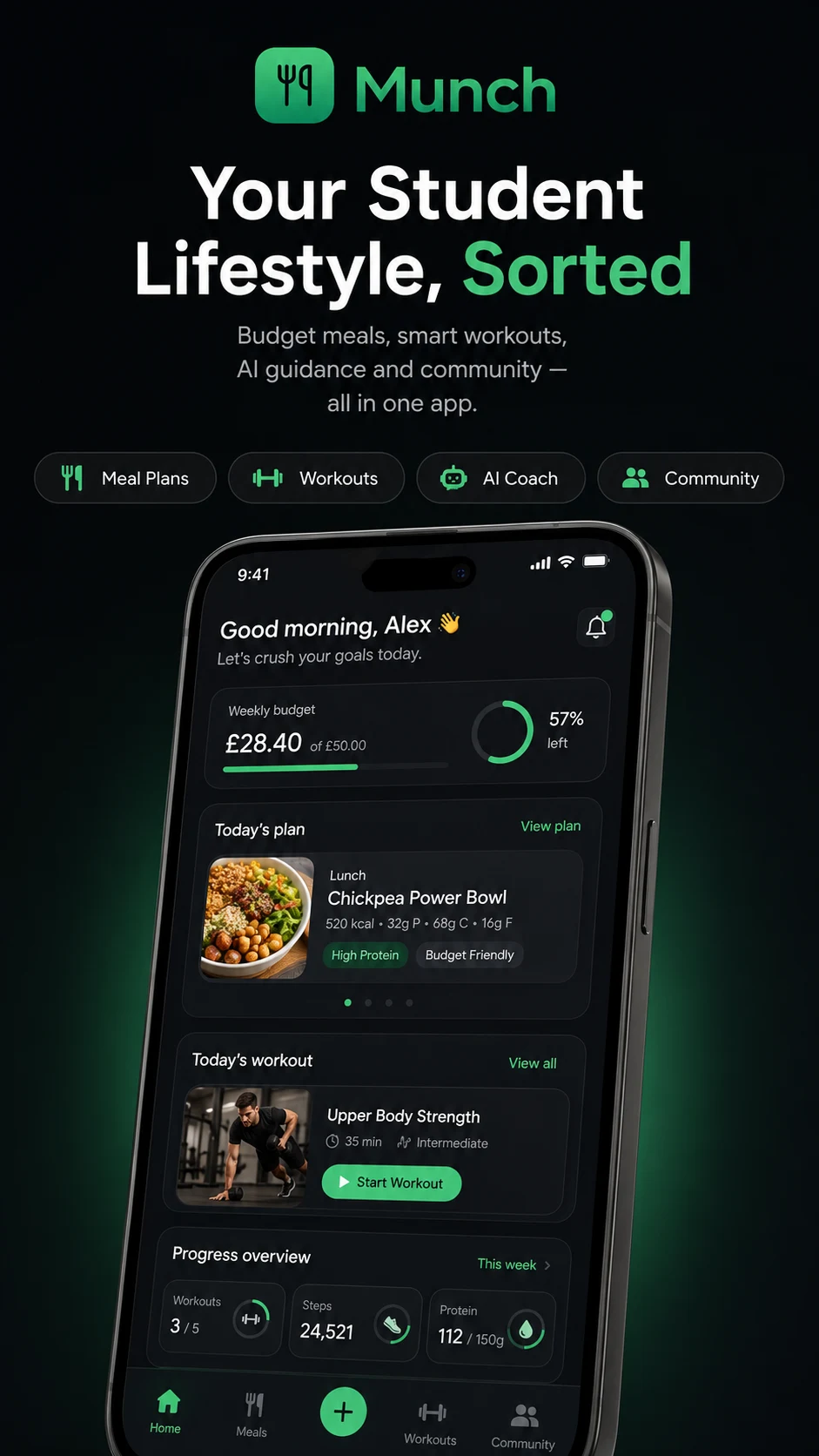MUNCH: AI Lifestyle Planner screenshot